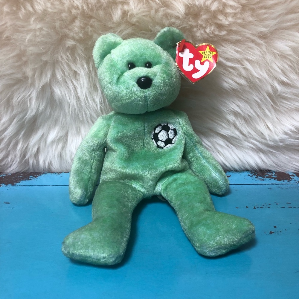 TY Original Beanie Baby Kicks born 8/16/98